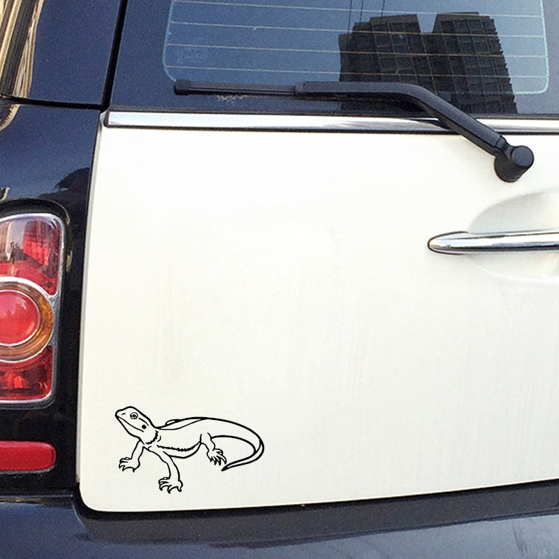 13.7cm*8cm Fashion Lizard Decor Car Stickers  Bumper Car Window Personalized Decals 6 Colors