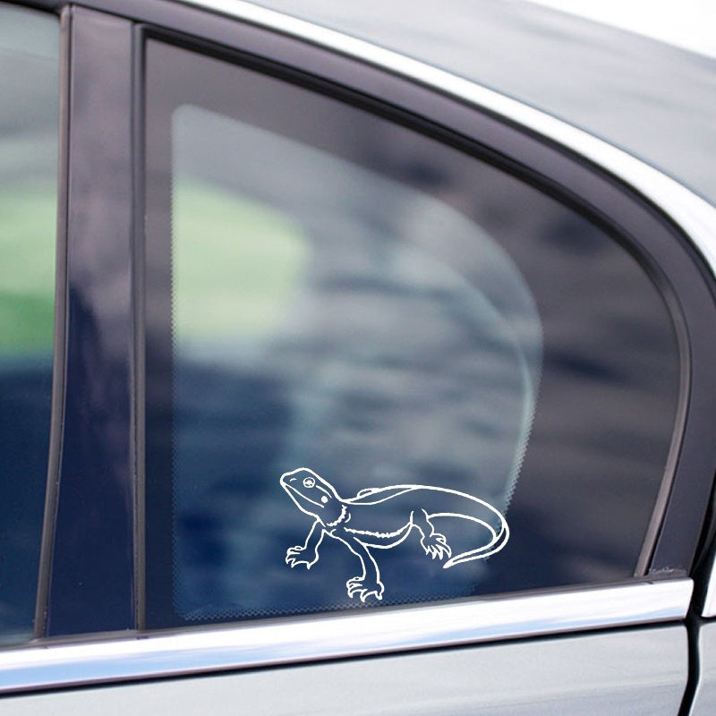 13.7cm*8cm Fashion Lizard Decor Car Stickers  Bumper Car Window Personalized Decals 6 Colors