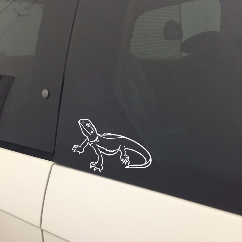 13.7cm*8cm Fashion Lizard Decor Car Stickers  Bumper Car Window Personalized Decals 6 Colors