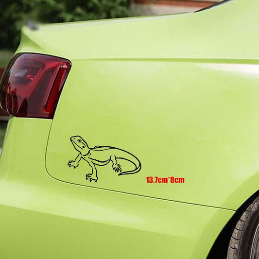13.7cm*8cm Fashion Lizard Decor Car Stickers  Bumper Car Window Personalized Decals 6 Colors