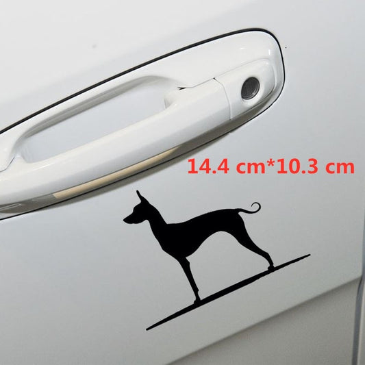 14.4cm*10.3cm Dog Vinyl Car Window Sticker Car Styling Accessories Home Decoration Stickers