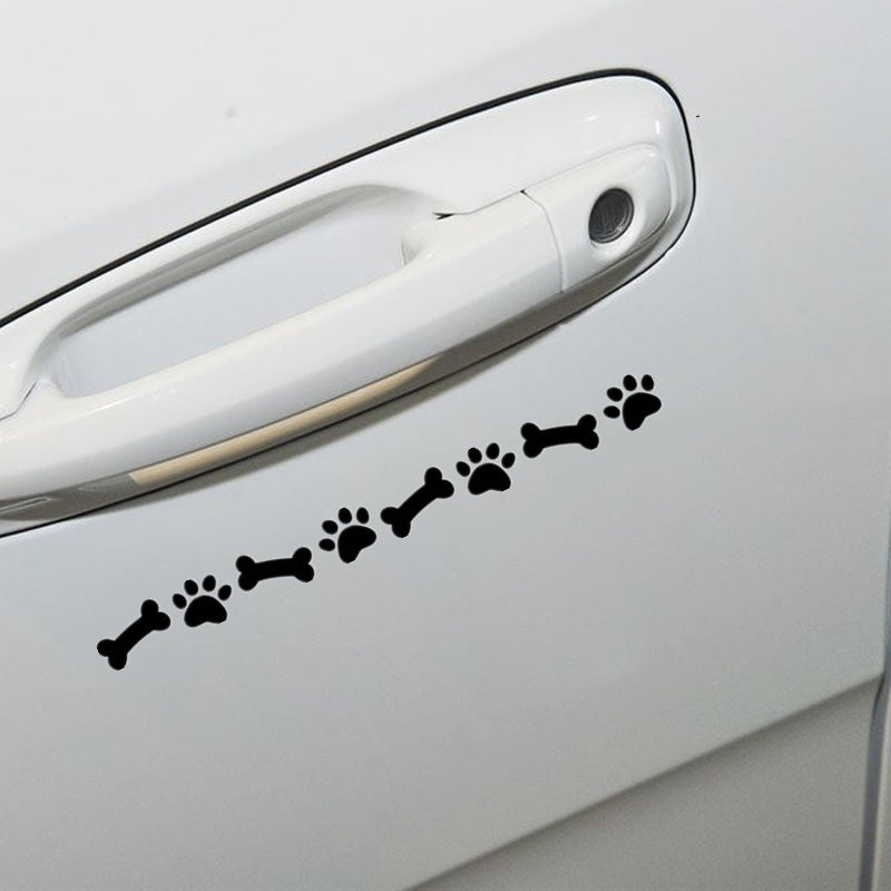 20cm*1.8cm Lovely Paw Prints Dog Bones Vinyl Decals Car-styling Car Sticker