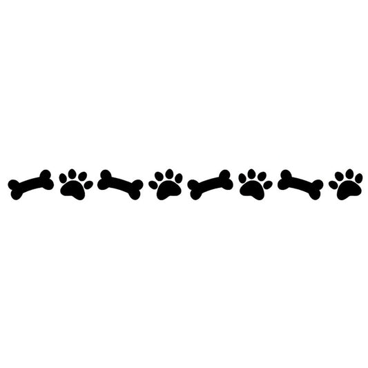 20cm*1.8cm Lovely Paw Prints Dog Bones Vinyl Decals Car-styling Car Sticker