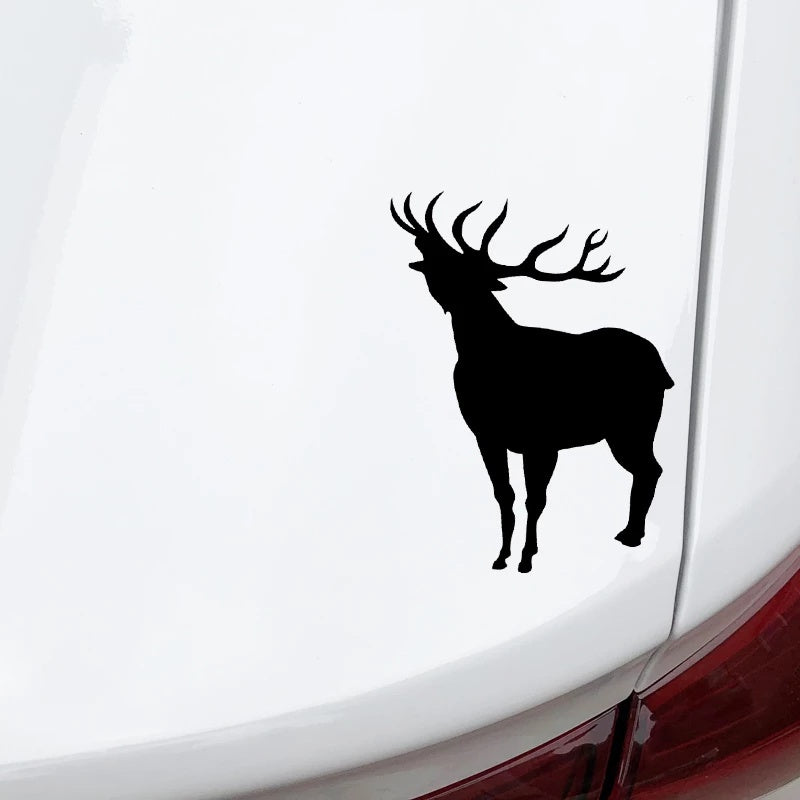 12.9cm*16.6cm Vinyl Decals Deer Animal Car Sticker Accessories Laptop Home Decoration