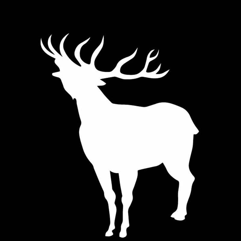 12.9cm*16.6cm Vinyl Decals Deer Animal Car Sticker Accessories Laptop Home Decoration