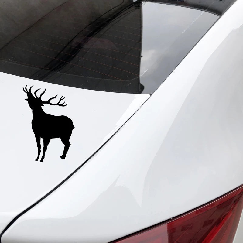 12.9cm*16.6cm Vinyl Decals Deer Animal Car Sticker Accessories Laptop Home Decoration