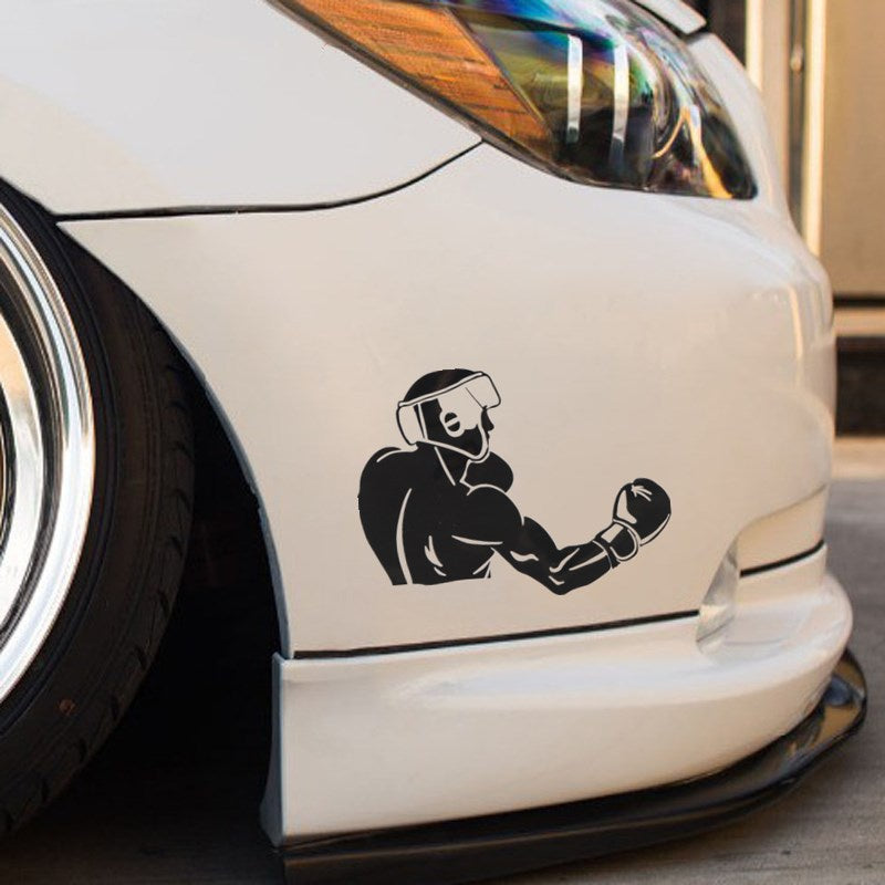 17cm*12.8cm Boxing Pattern Car Sticker Vinyl Decal  Fashion Accessories Car Motorcycle Decoration