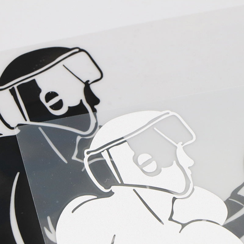 17cm*12.8cm Boxing Pattern Car Sticker Vinyl Decal  Fashion Accessories Car Motorcycle Decoration
