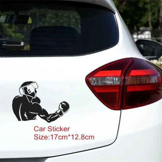 17cm*12.8cm Boxing Pattern Car Sticker Vinyl Decal  Fashion Accessories Car Motorcycle Decoration