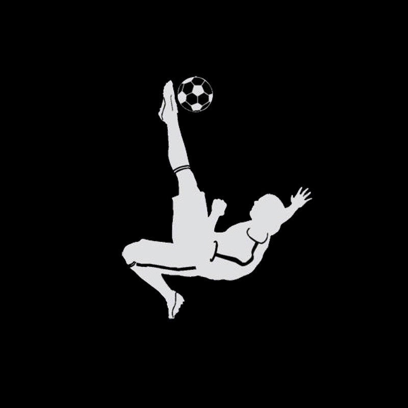 10.1CM*12.7CM Bumper Sticker Football Player Passing Car Stickers  Vinyl Car Decals Styling 6 Colors