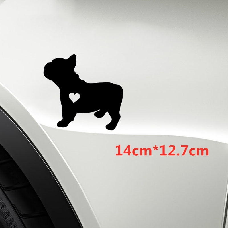 14cm*12.7cm Dog Car Sticker Home Decoration Vinyl Decals Car Window Decal
