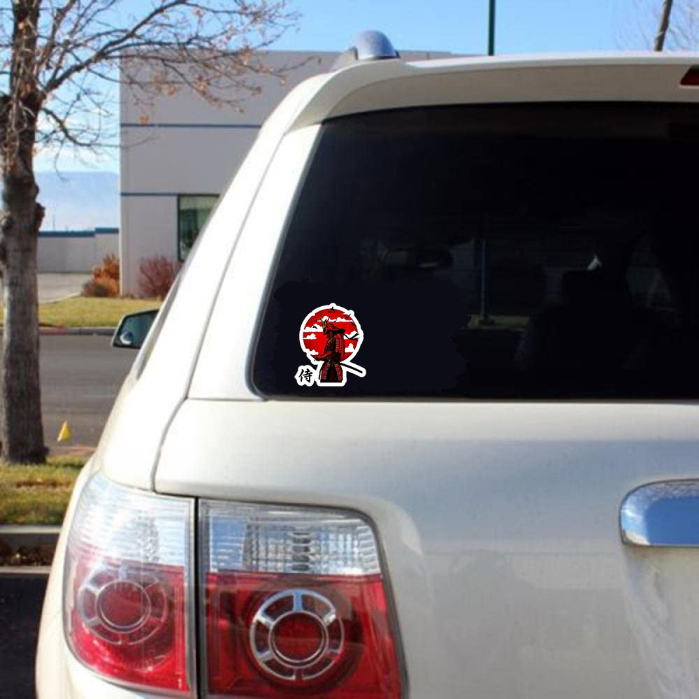 12x12cm Japanese Samurai Warrior Vinyl Decal Ronin Car Sticker Moto Graphic Decals Skate