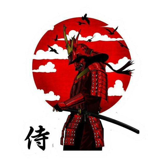 12x12cm Japanese Samurai Warrior Vinyl Decal Ronin Car Sticker Moto Graphic Decals Skate