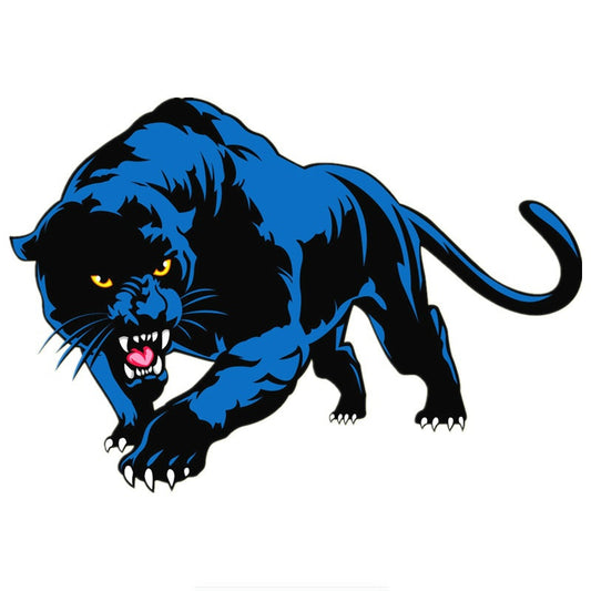 14.3*10cm Blue Panther Print Colorful Car Sticker Decals Accessories Animal on Car Auto Sticker Araba Aksesuar