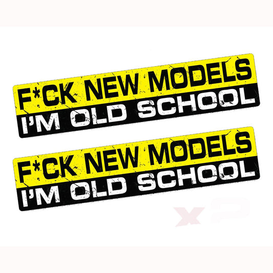 OLD SCHOOL Funny Bumper Sticker Vinyl Decal JDM Car Truck Van Bike Offroad
