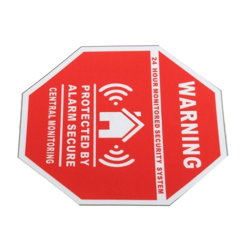 7cm 5X Home Alarm Security Decals Warning Signs Window Door Stickers