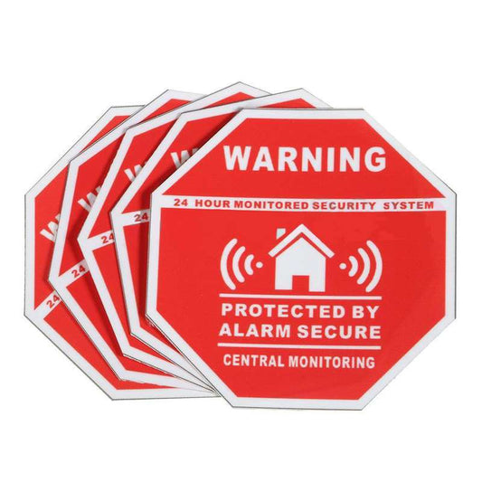 7cm 5X Home Alarm Security Decals Warning Signs Window Door Stickers