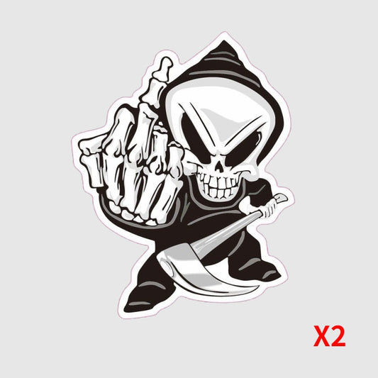 13x10cm 2X 3D Waterproof Car Sticker Biker Motorcycle Car Auto Matte PVC Stickers Motorcycle Accessories Sticker Decal Funny Vinyl on Car Styling