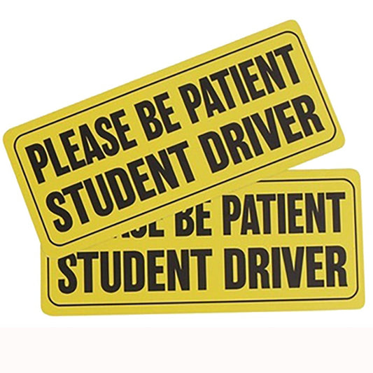 8"x4" 2X Please Be Patient Student Driver Vinyl Sign Decal Car Truck Sticker