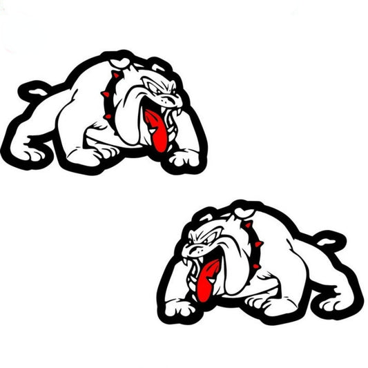 12CM*7CM Funny Bulldog Decoration Car Stickers Car Body Car Styling Removable Waterproof Stickers