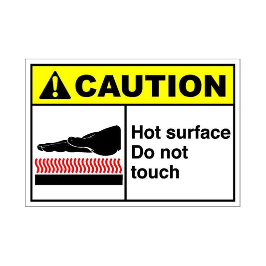 7*10cm Hot Surface Do Not Touch Caution Sticker Decal Car Sticker Warning Sticker Durable For Door Car Outside
