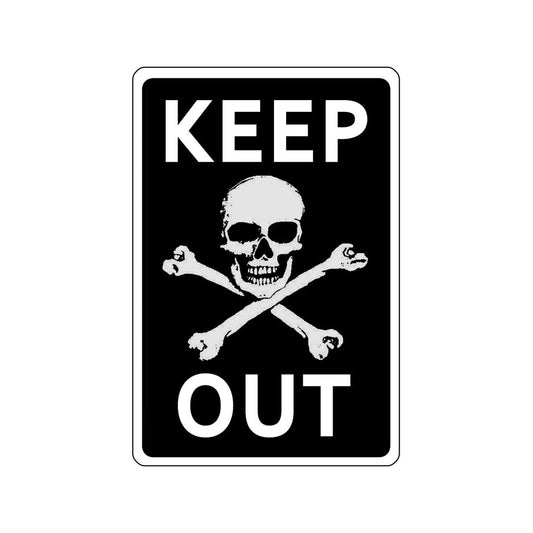 5X8inch Keep Out Sign Sticker Decal Car Sticker Warning Sticker Durable For Door Car Outside