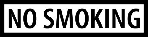 8*2“ NO SMOKING Sticker Sign Vinyl Decal - Door Window Wall