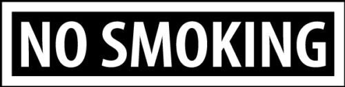8*2“ NO SMOKING Sticker Sign Vinyl Decal - Door Window Wall