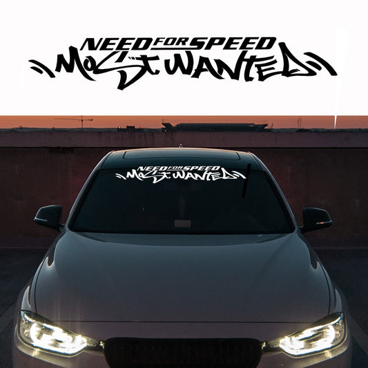 24" x 4" Need For Speed Most Wanted Car Decal 24" Windshield Vinyl Sticker Drift