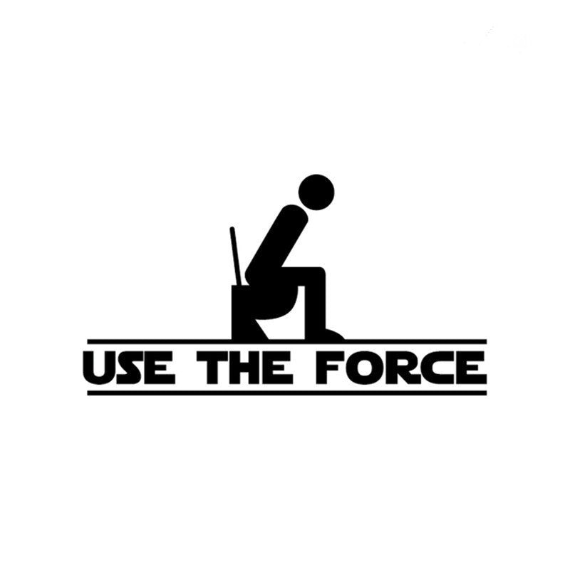 Use the force Toilet Stickers For Bathroom Home Decoration Waterproof  WC Mural Art View Wall Decals Room Decoration