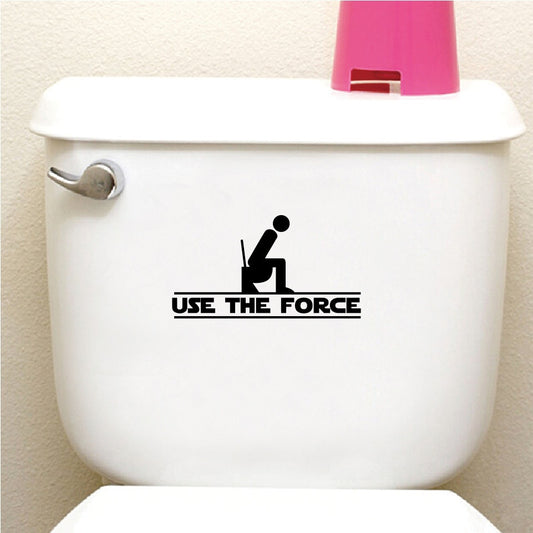 Use the force Toilet Stickers For Bathroom Home Decoration Waterproof  WC Mural Art View Wall Decals Room Decoration