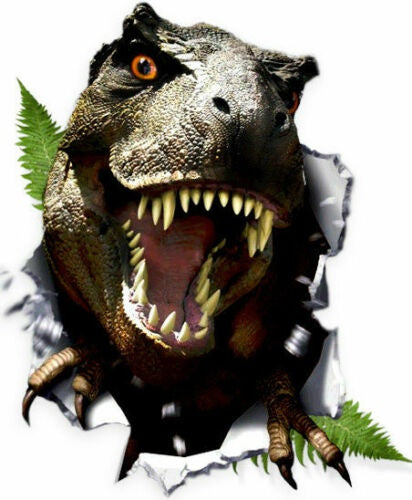 15cm x 12cm Dinosaur Style Self Adhesive Vinyl Sticker