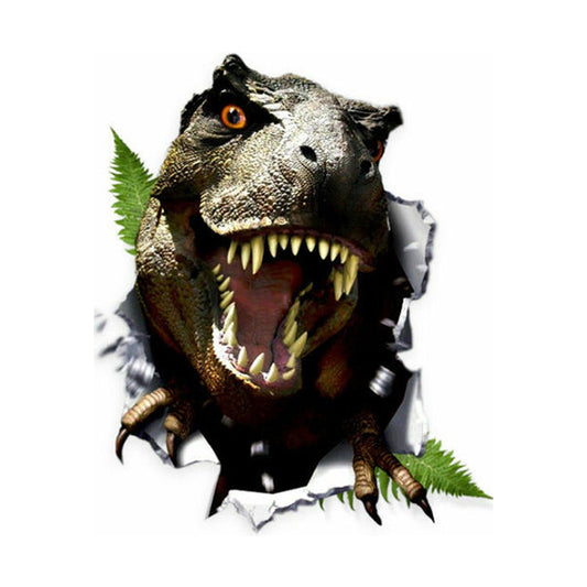 15cm x 12cm Dinosaur Style Self Adhesive Vinyl Sticker
