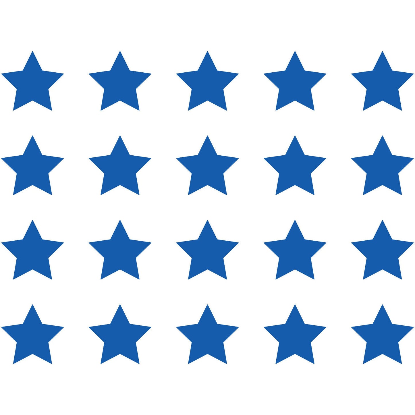1"inch 20pcs Star Pack Vinyl Decal Car Window Sticker Shapes Art