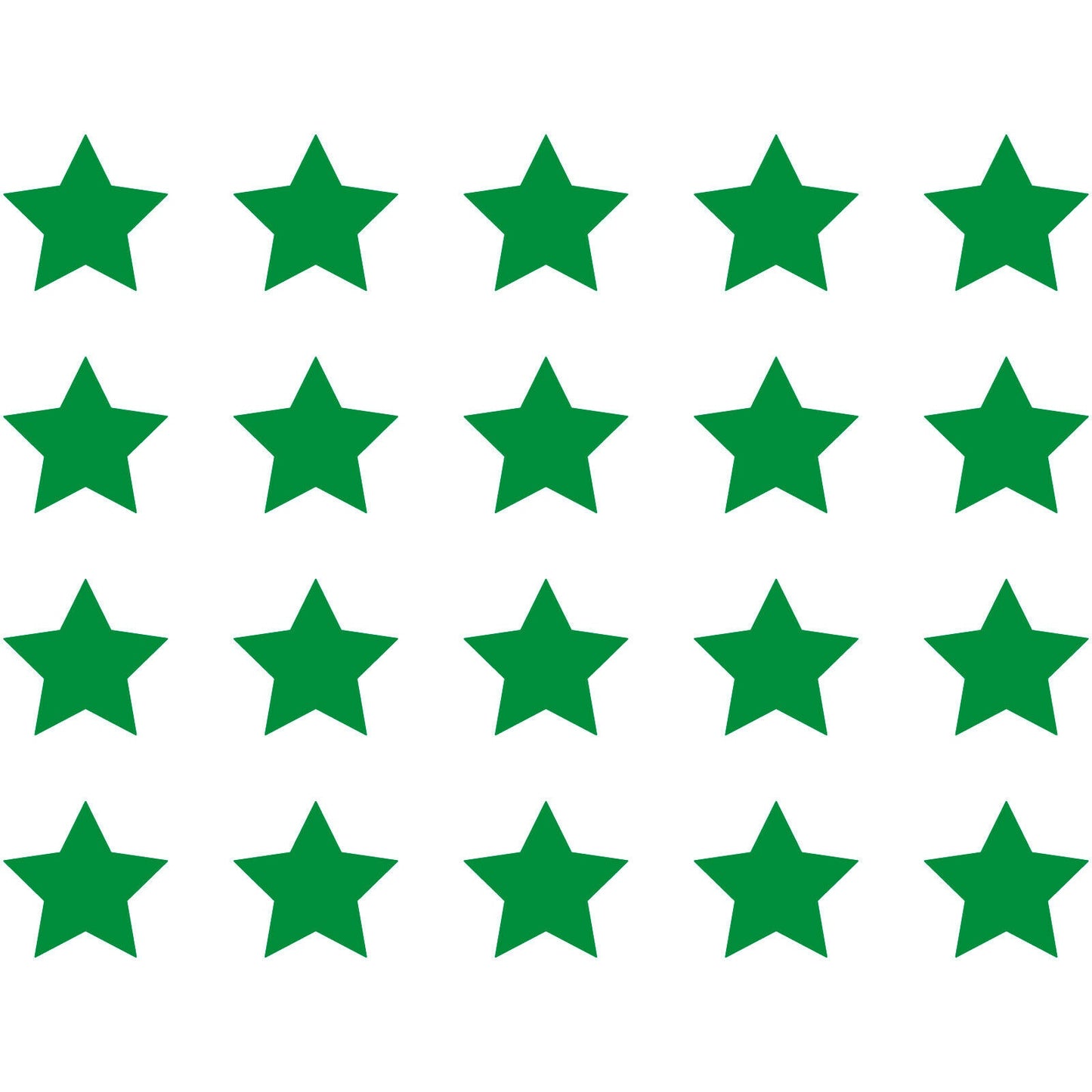 1"inch 20pcs Star Pack Vinyl Decal Car Window Sticker Shapes Art