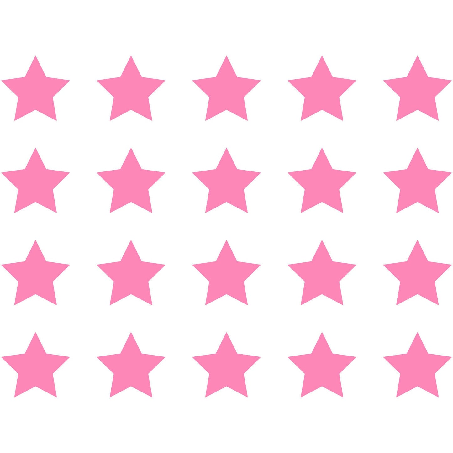 1"inch 20pcs Star Pack Vinyl Decal Car Window Sticker Shapes Art