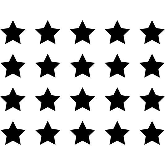 1"inch 20pcs Star Pack Vinyl Decal Car Window Sticker Shapes Art