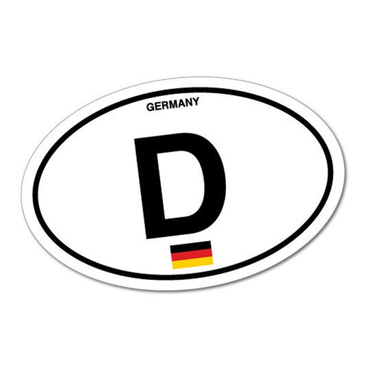 120mm x 78mm Germany Country Code Sticker Flag Bumper Water Proof Vinyl