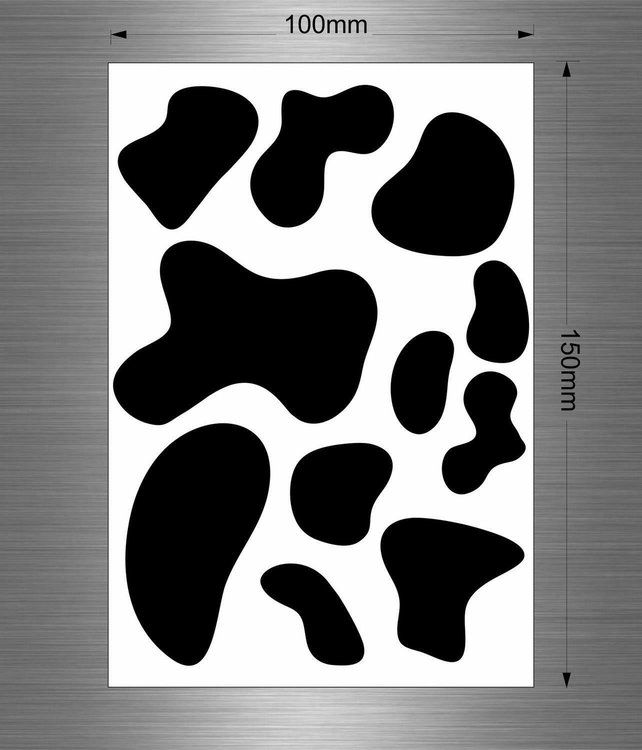 11 x Sticker decal wall car moto biker funny cow patches fridge toilet bathroom