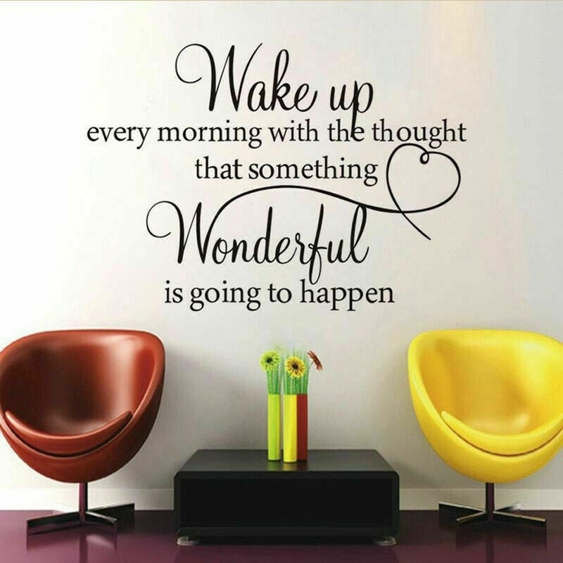 Heart Family Wonderful Bedroom Quote Wall Stickers Art Room Removable Decals DIY