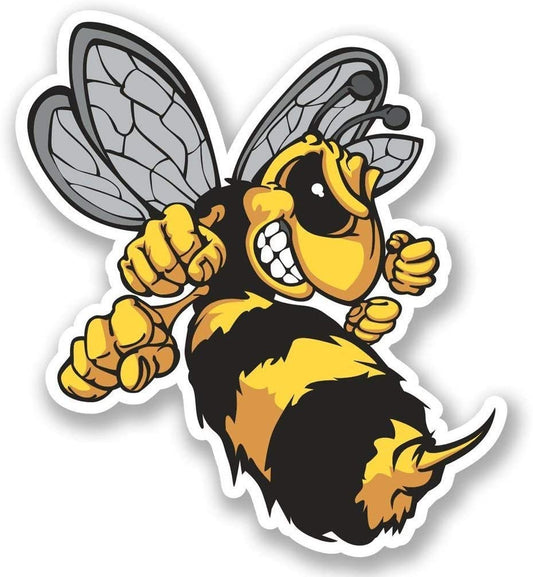 Wasp Bee Hornet Funny Car Sticker And Decal for Windows, Cars, SUV, Trucks