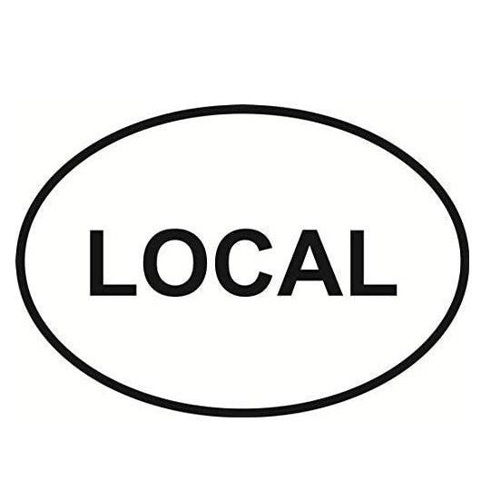 Local Euro Oval Car Sticker And Decal for Windows, Cars, SUV, Trucks