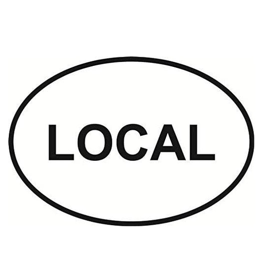 Local Euro Oval Car Sticker And Decal for Windows, Cars, SUV, Trucks