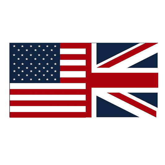 American British Flag Decal USA Britain Union Jack Car Sticker And Decal for Windows, Cars, SUV, Trucks