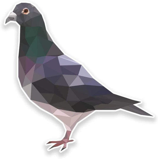 Abstract Pigeon Car Sticker And Decal for Windows, Cars, SUV, Trucks
