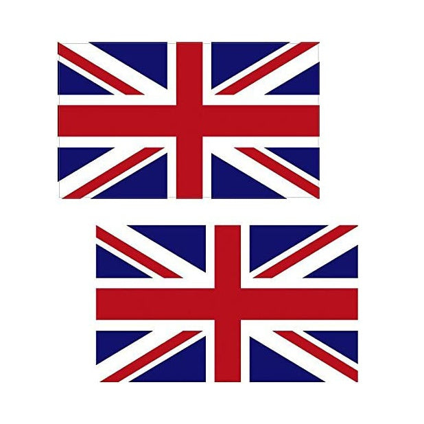 Great Britain Union Jack UK British Car Sticker And Decal for Windows, Cars, SUV, Trucks 2Pcs