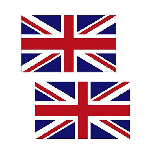 Great Britain Union Jack UK British Car Sticker And Decal for Windows, Cars, SUV, Trucks 2Pcs