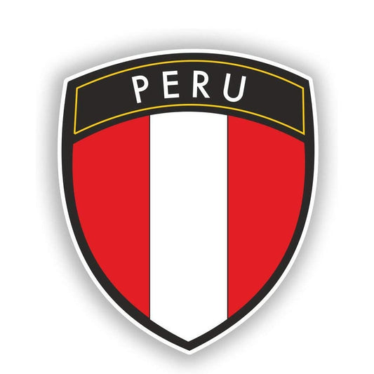 Peru Flag Funny Car Sticker And Decal for Windows, Cars, SUV, Trucks