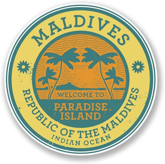 Maldives Car Sticker And Decal for Windows, Cars, SUV, Trucks