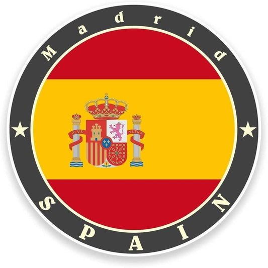 Madrid Spain Car Sticker And Decal for Windows, Cars, SUV, Trucks